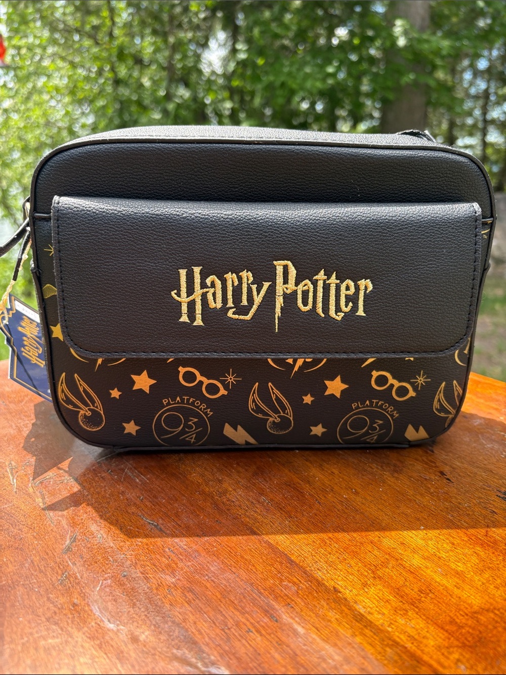 Warner Bros. Harry Potter Black and Gold Hip Bag